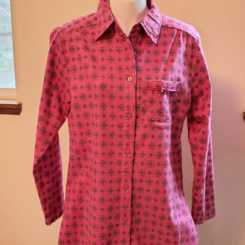 Be Yourself Womens Flannel Sleep Shirt, Size Small, NWOT